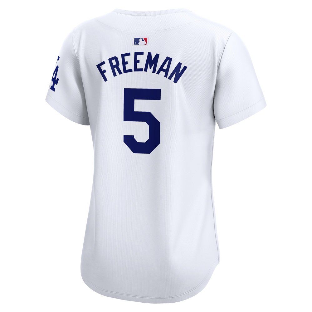 Women's Los Angeles Dodgers #5 Freddie Freeman White 2024 World Series Limited Player Jersey Women's Los Angeles Dodgers #5 Freddie Freeman White 2024 World Series Limited Player Jersey