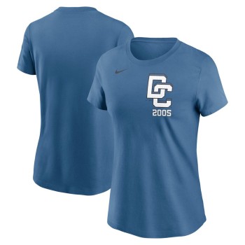 Women's Washington Nationals Nike Blue 2025 City Connect Wordmark T-Shirt Women's Washington Nationals Nike Blue 2025 City Connect Wordmark T-Shirt