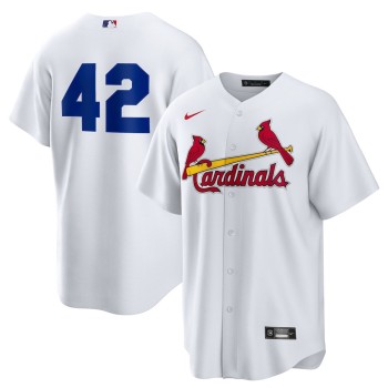 Men's St. Louis Cardinals #42 Jackie Robinson Nike White Home 2025 Jackie Robinson Day Replica Jersey Men's St. Louis Cardinals #42 Jackie Robinson Nike White Home 2025 Jackie Robinson Day Replica Jersey
