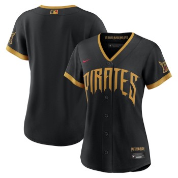 Women's Pittsburgh Pirates Nike Black 2026 City Connect Stadium Jersey Women's Pittsburgh Pirates Nike Black 2026 City Connect Stadium Jersey