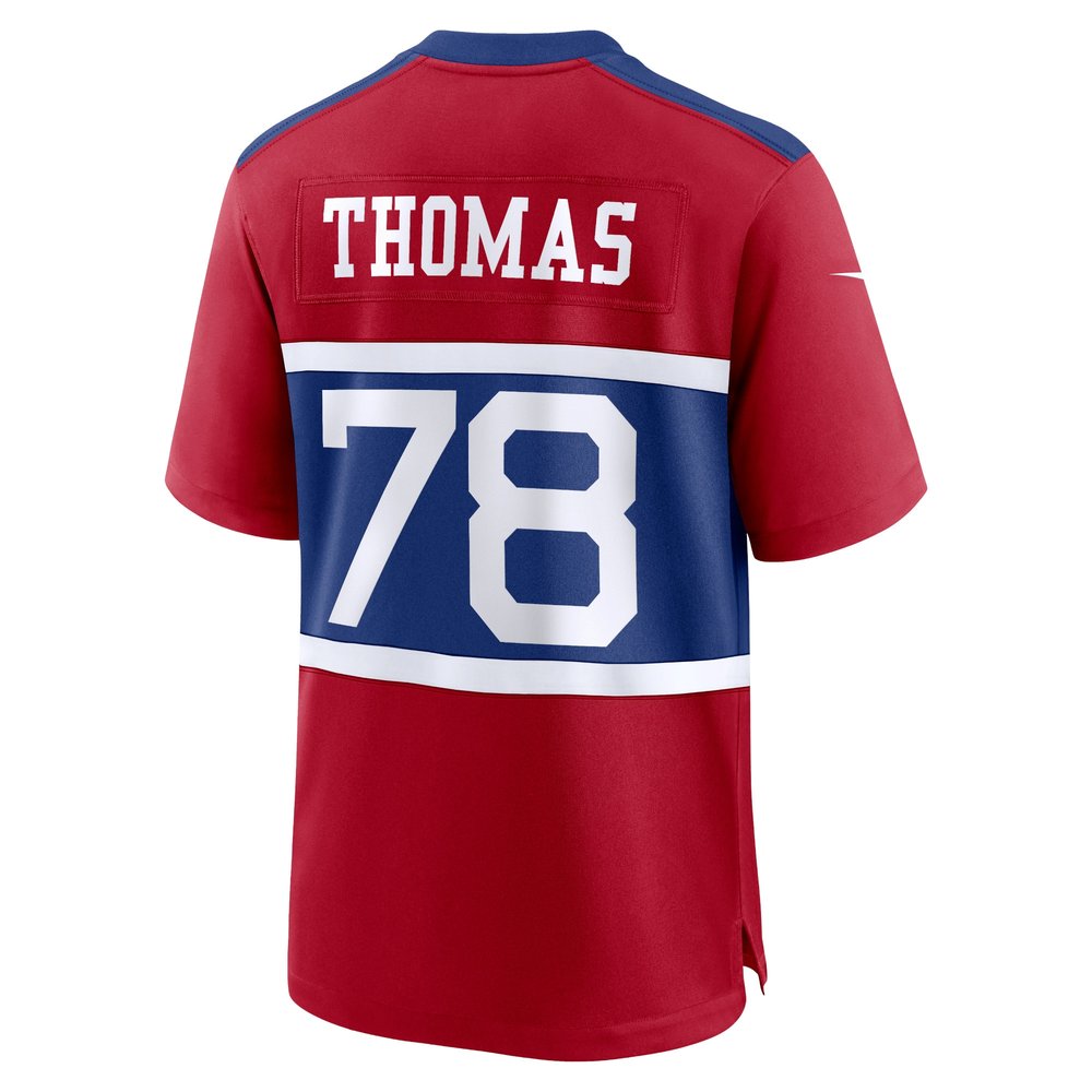 Men's New York Giants Andrew Thomas Century Red Alternate Player Game Jersey Men's New York Giants Andrew Thomas Century Red Alternate Player Game Jersey