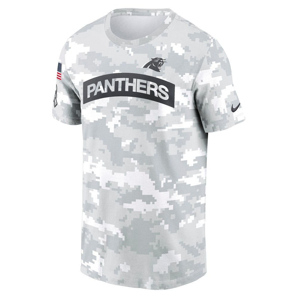 Men's Carolina Panthers Arctic Camo 2024 Salute To Service Performance T-Shirt