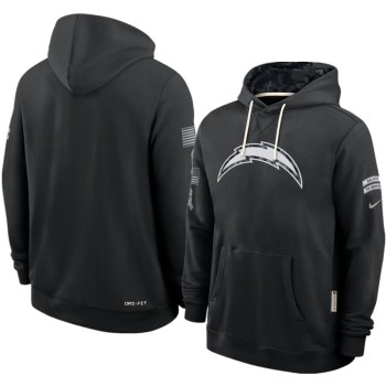 Men's Los Angeles Chargers Nike Black 2026 Salute to Service Sideline Dri-FIT Pullover Hoodie Men's Los Angeles Chargers Nike Black 2026 Salute to Service Sideline Dri-FIT Pullover Hoodie