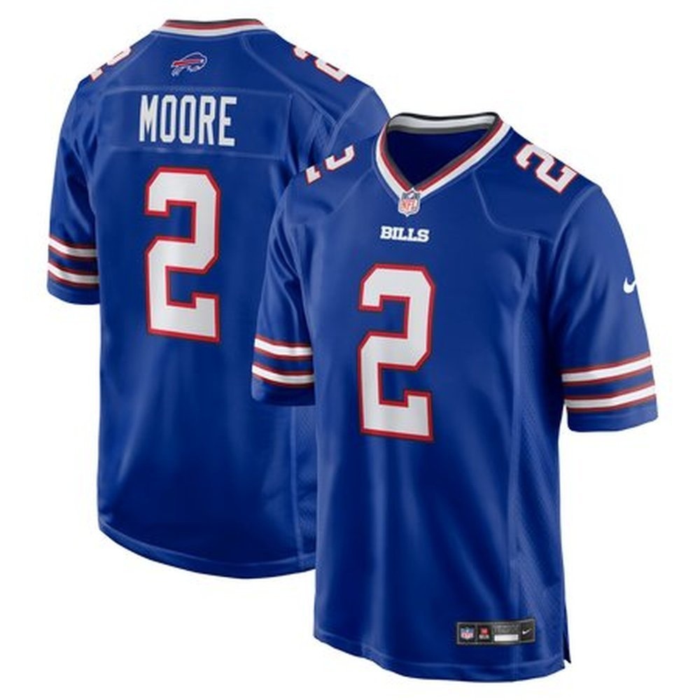 Men's Buffalo Bills #2 DJ Moore Royal Game Jersey Men's Buffalo Bills #2 DJ Moore Royal Game Jersey