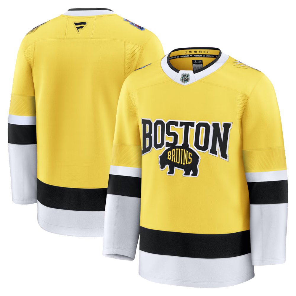 Youth Boston Bruins Gold 2026 NHL Stadium Series Premium Jersey