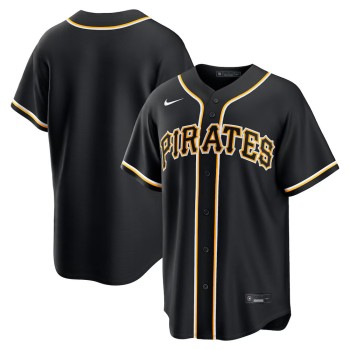 Men's Pittsburgh Pirates Fashion Replica Black Out Jersey Men's Pittsburgh Pirates Fashion Replica Black Out Jersey