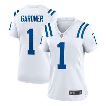 Women's Indianapolis Colts #1 Ahmad Sauce Gardner White Team Game Jersey Women's Indianapolis Colts #1 Ahmad Sauce Gardner White Team Game Jersey