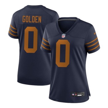 Women's Green Bay Packers #0 Matthew Golden Navy Game Player Jersey Women's Green Bay Packers #0 Matthew Golden Navy Game Player Jersey