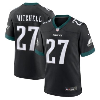 Men's #27 Quinyon Mitchell Midnight Black Philadelphia Eagles Player Game Jersey Men's #27 Quinyon Mitchell Midnight Black Philadelphia Eagles Player Game Jersey