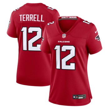 Women's Atlanta Falcons #12 Avieon Terrell Nike Red 2026 NFL Draft Game Jersey Women's Atlanta Falcons #12 Avieon Terrell Nike Red 2026 NFL Draft Game Jersey