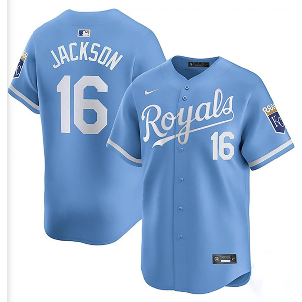 Youth Kansas City Royals #16 Bo Jackson Light Blue Limited Stitched Baseball Jersey Youth Kansas City Royals #16 Bo Jackson Light Blue Limited Stitched Baseball Jersey
