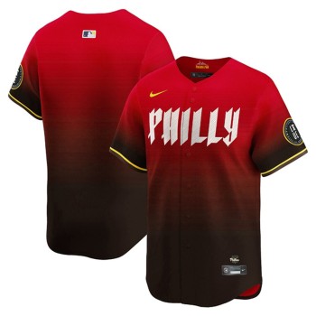 Men's Philadelphia Phillies Blank Red 2024 City Connect Limited Stitched Jersey Men's Philadelphia Phillies Blank Red 2024 City Connect Limited Stitched Jersey