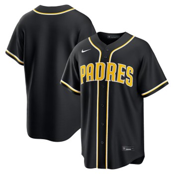 Men's San Diego Padres Fashion Replica Black Out Jersey Men's San Diego Padres Fashion Replica Black Out Jersey