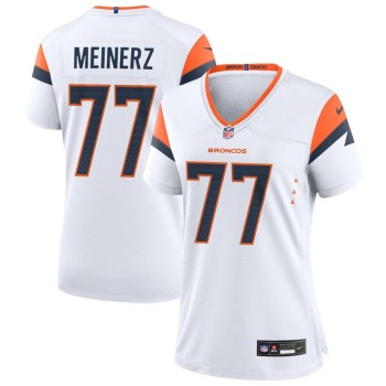Women's Denver Broncos #77 Quinn Meinerz White Alternate Game Jersey Women's Denver Broncos #77 Quinn Meinerz White Alternate Game Jersey