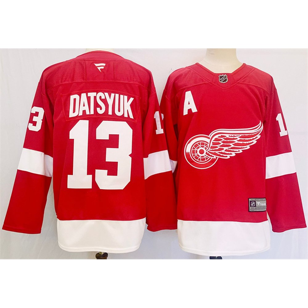 Men's Detroit Red Wings #13 Pavel Datsyuk Red 2024-25 Stitched Premium Jersey Men's Detroit Red Wings #13 Pavel Datsyuk Red 2024-25 Stitched Premium Jersey