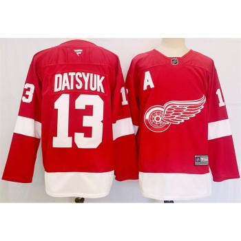 Men's Detroit Red Wings #13 Pavel Datsyuk Red 2024-25 Stitched Premium Jersey Men's Detroit Red Wings #13 Pavel Datsyuk Red 2024-25 Stitched Premium Jersey