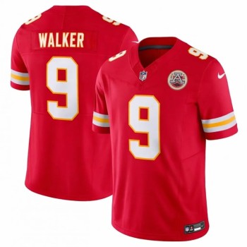 Men's Kansas City Chiefs #9 Kenneth Walker III Red Vapor F.U.S.E Limited Jersey Men's Kansas City Chiefs #9 Kenneth Walker III Red Vapor F.U.S.E Limited Jersey