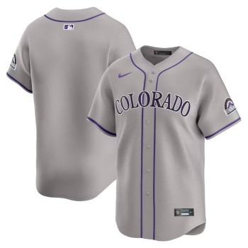 Men's Colorado Rockies Nike Gray Road Limited Jersey Men's Colorado Rockies Nike Gray Road Limited Jersey