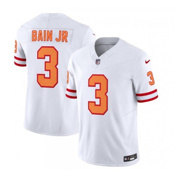 Men's Tampa Bay Buccaneers #3 Rueben Bain Jr. White 2026 NFL Draft Vapor F.U.S.E. Limited Jersey Men's Tampa Bay Buccaneers #3 Rueben Bain Jr. White 2026 NFL Draft Vapor F.U.S.E. Limited Jersey