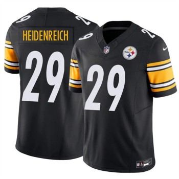 Youth Pittsburgh Steelers #29 Eli Heidenreich Black 2026 NFL Draft Vapor F.U.S.E. Limited Jersey Youth Pittsburgh Steelers #29 Eli Heidenreich Black 2026 NFL Draft Vapor F.U.S.E. Limited Jersey