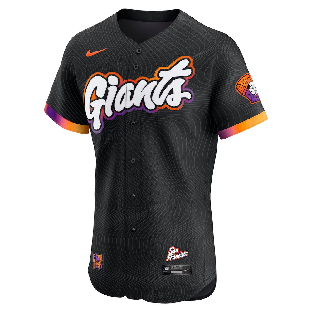 Youth San Francisco Giants Nike Anthracite 2025 City Connect Elite Jersey