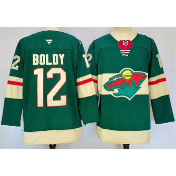 Men's Minnesota Wild #12 Matt Boldy Green 2024-25 Home Stitched Hockey Premium Jersey Men's Minnesota Wild #12 Matt Boldy Green 2024-25 Home Stitched Hockey Premium Jersey