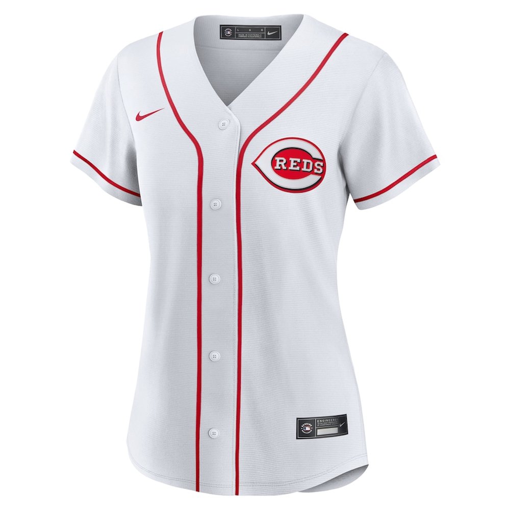 Women's Cincinnati Reds #21 Hunter Greene Nike White Home Replica Jersey