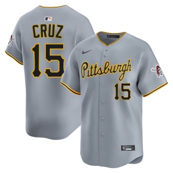 Men's Pittsburgh Pirates #15 Oneil Cruz Nike Gray Road Limited Jersey Men's Pittsburgh Pirates #15 Oneil Cruz Nike Gray Road Limited Jersey