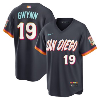 Youth San Diego Padres #19 Tony Gwynn Nike Obsidian 2026 City Connect Stadium Jersey Youth San Diego Padres #19 Tony Gwynn Nike Obsidian 2026 City Connect Stadium Jersey