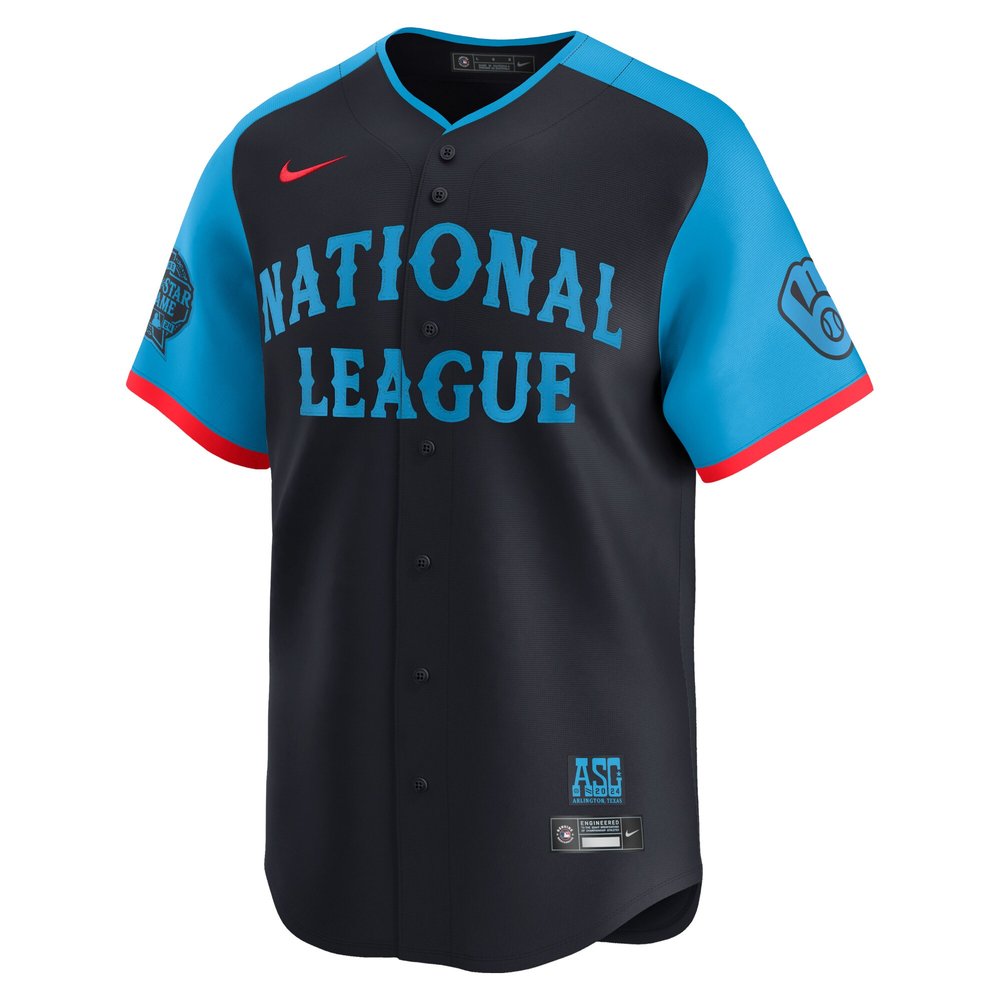 Men's National League Christian Yelich Navy 2024 MLB All-Star Game Limited Player Jersey