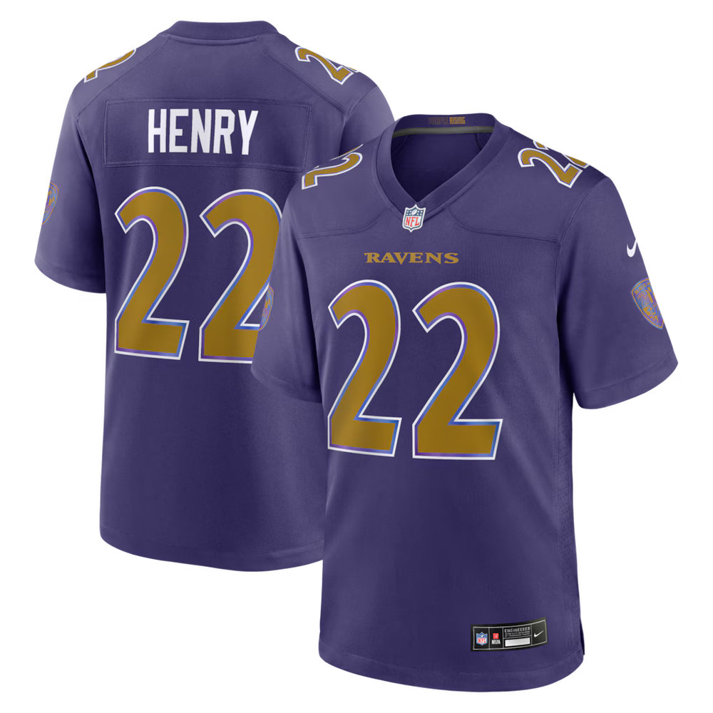 Men's Baltimore Ravens #22 Derrick Henry Nike Purple Alternate Game Jersey Men's Baltimore Ravens #22 Derrick Henry Nike Purple Alternate Game Jersey