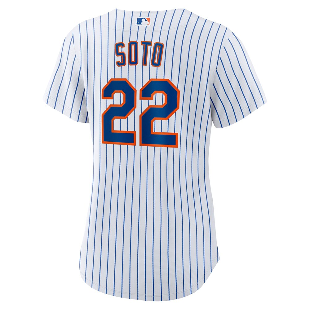 Women's New York Mets #22 Juan Soto White Home Replica Player Jersey Women's New York Mets #22 Juan Soto White Home Replica Player Jersey