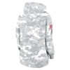 Women's New Orleans Saints Arctic Camo 2024 Salute To Service Club Fleece Pullover Hoodie