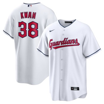 Men's Cleveland Guardians #38 Steven Kwan Nike White Home Replica Jersey Men's Cleveland Guardians #38 Steven Kwan Nike White Home Replica Jersey