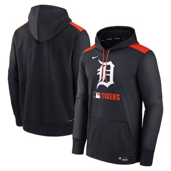 Men's Detroit Tigers Nike Navy Collection Performance Pullover Hoodie Men's Detroit Tigers Nike Navy Collection Performance Pullover Hoodie