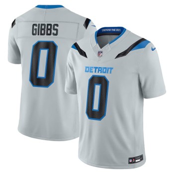Men's Detroit Lions #0 Jahmyr Gibbs Grey 2026 Rivalries Collection Vapor F.U.S.E. Limited Jersey Men's Detroit Lions #0 Jahmyr Gibbs Grey 2026 Rivalries Collection Vapor F.U.S.E. Limited Jersey