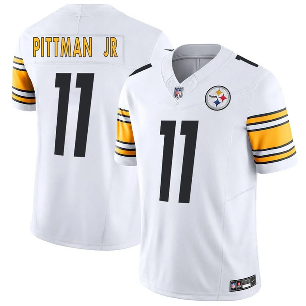 Youth Pittsburgh Steelers #11 Michael Pittman Jr. White Vapor F.U.S.E. Limited Jersey
