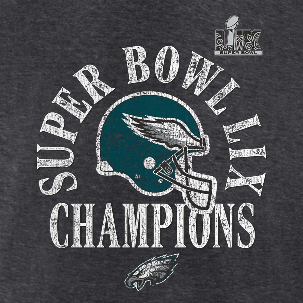 Men's Philadelphia Eagles Heather Charcoal Super Bowl LIX Champions Big & Tall Ring Season T-Shirt Men's Philadelphia Eagles Heather Charcoal Super Bowl LIX Champions Big & Tall Ring Season T-Shirt