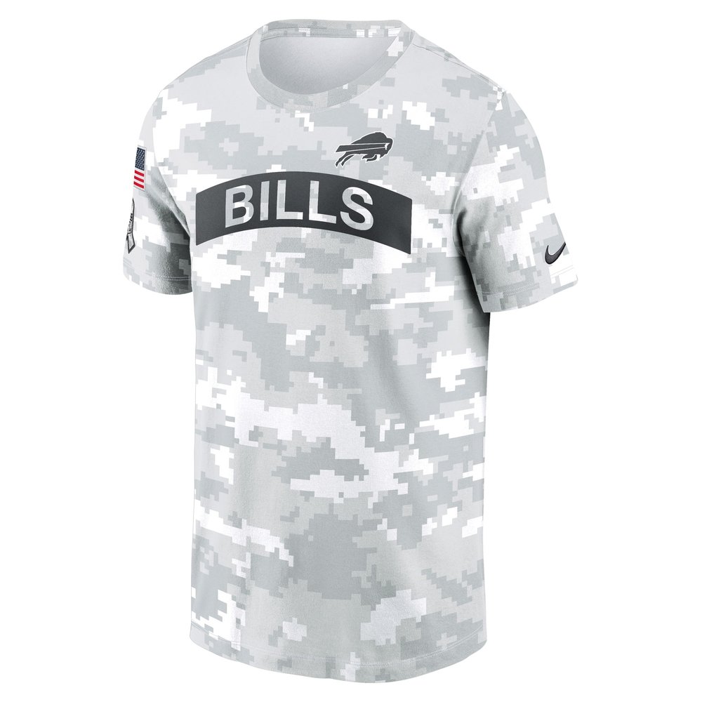 Men's Buffalo Bills White 2024 Salute To Service Big & Tall Performance T-Shirt