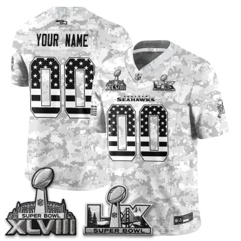 Youth Seattle Seahawks Camo 2026 Salute to Service Edition Vapor F.U.S.E. Limited Custom Jersey Youth Seattle Seahawks Camo 2026 Salute to Service Edition Vapor F.U.S.E. Limited Custom Jersey