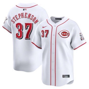 Men's Cincinnati Reds #37 Tyler Stephenson Nike White Home Limited Player Jersey Men's Cincinnati Reds #37 Tyler Stephenson Nike White Home Limited Player Jersey