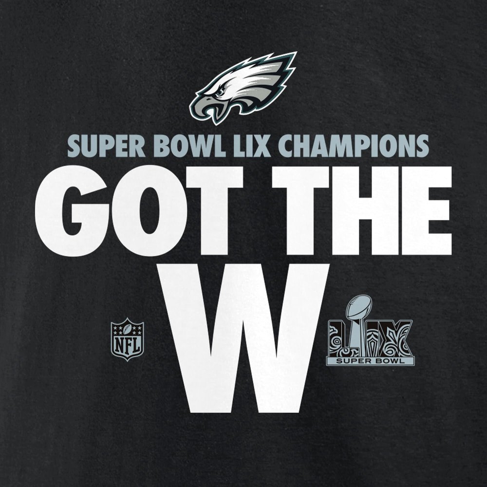 Women's Philadelphia Eagles Black Super Bowl LIX Champions Parade T-Shirt Women's Philadelphia Eagles Black Super Bowl LIX Champions Parade T-Shirt