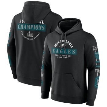 Men's Philadelphia Eagles Black Super Bowl LIX Champions Big & Tall Pullover Hoodie Men's Philadelphia Eagles Black Super Bowl LIX Champions Big & Tall Pullover Hoodie