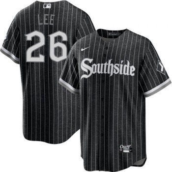 Men's Chicago White Sox #26 Korey Lee Nike Black Home Replica Jersey