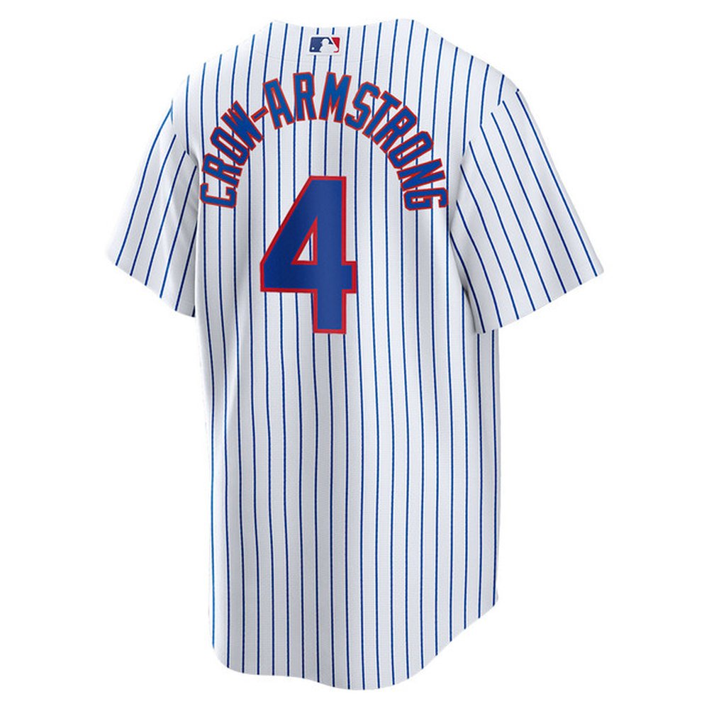 Youth Chicago Cubs #4 Pete Crow-Armstrong White Home Replica Player Jersey Youth Chicago Cubs #4 Pete Crow-Armstrong White Home Replica Player Jersey