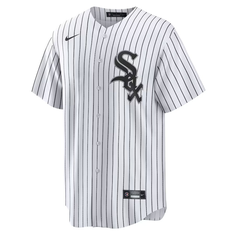 Men's Chicago White Sox #88 Luis Robert Nike White Replica Player Name Jersey