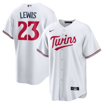Men's Minnesota Twins #23 Royce Lewis White Replica Player Jersey Men's Minnesota Twins #23 Royce Lewis White Replica Player Jersey