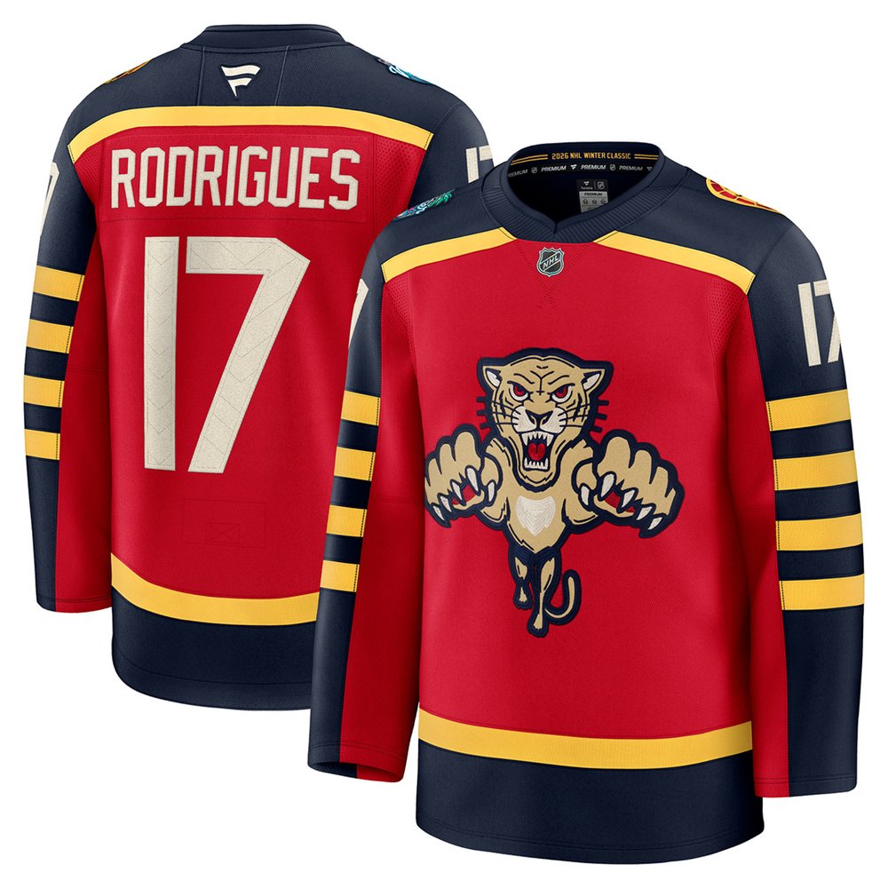 Youth Florida Panthers #17 Evan Rodrigues Red NHL 2026 Winter Classic Jersey