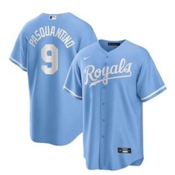Men's Kansas City Royals #9 Vinnie Pasquantino Nike Blue Home Limited Player Jersey Men's Kansas City Royals #9 Vinnie Pasquantino Nike Blue Home Limited Player Jersey