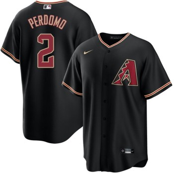 Men's Arizona Diamondbacks #2 Geraldo Perdomo Black Cool Base Stitched Baseball Jersey Men's Arizona Diamondbacks #2 Geraldo Perdomo Black Cool Base Stitched Baseball Jersey
